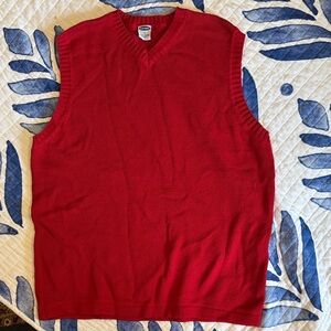 Old navy 14 Red Men’s V-Neck Sweater Vest
